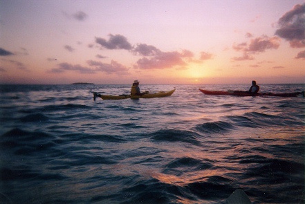 Sunset,Long Caye
